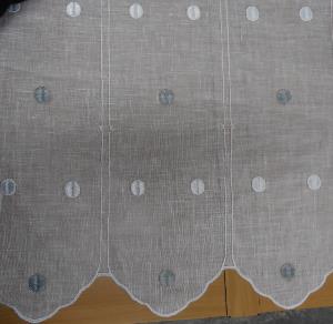 Brise bise LIN, made in France curtain Caudry R30187