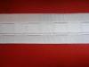 Collection Rideau SUR MESURE carreau rouge et blanc  RVICRB FINITION DU HAUT DU RIDEAU : 2 RIDEAUX AVEC CORDON FRONCEUR 35 mm (FRONCAGE LIBRE)